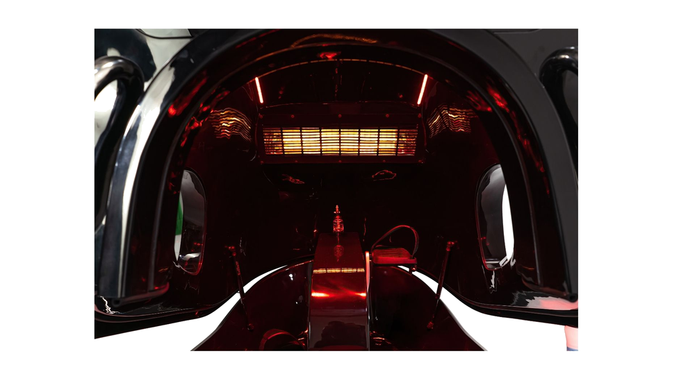 INFRABIKE® profil boczny — 242cm długości, 180kg, system podczerwieni 2500W